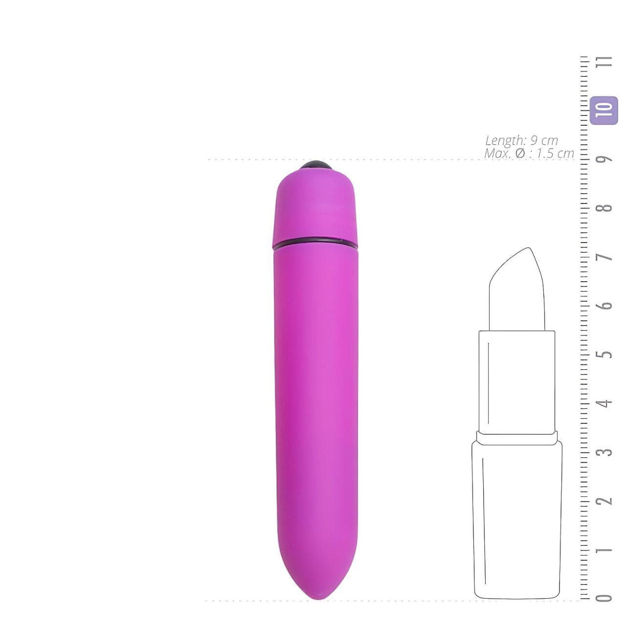 EasyToys Bullet - vízálló rúdvibrátor (lila) EasyToys Bullet - vízálló rúdvibrátor (lila)