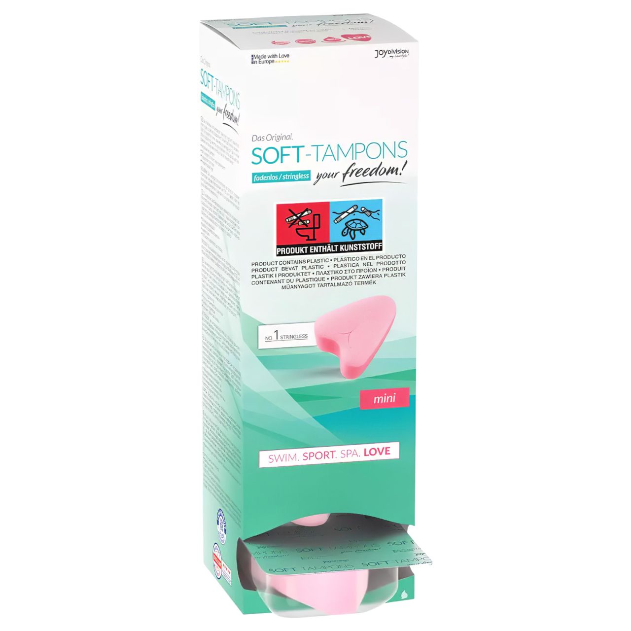 JoyDivision Soft-Tampons - zsinór nélküli mini puha tampon (10 db)
