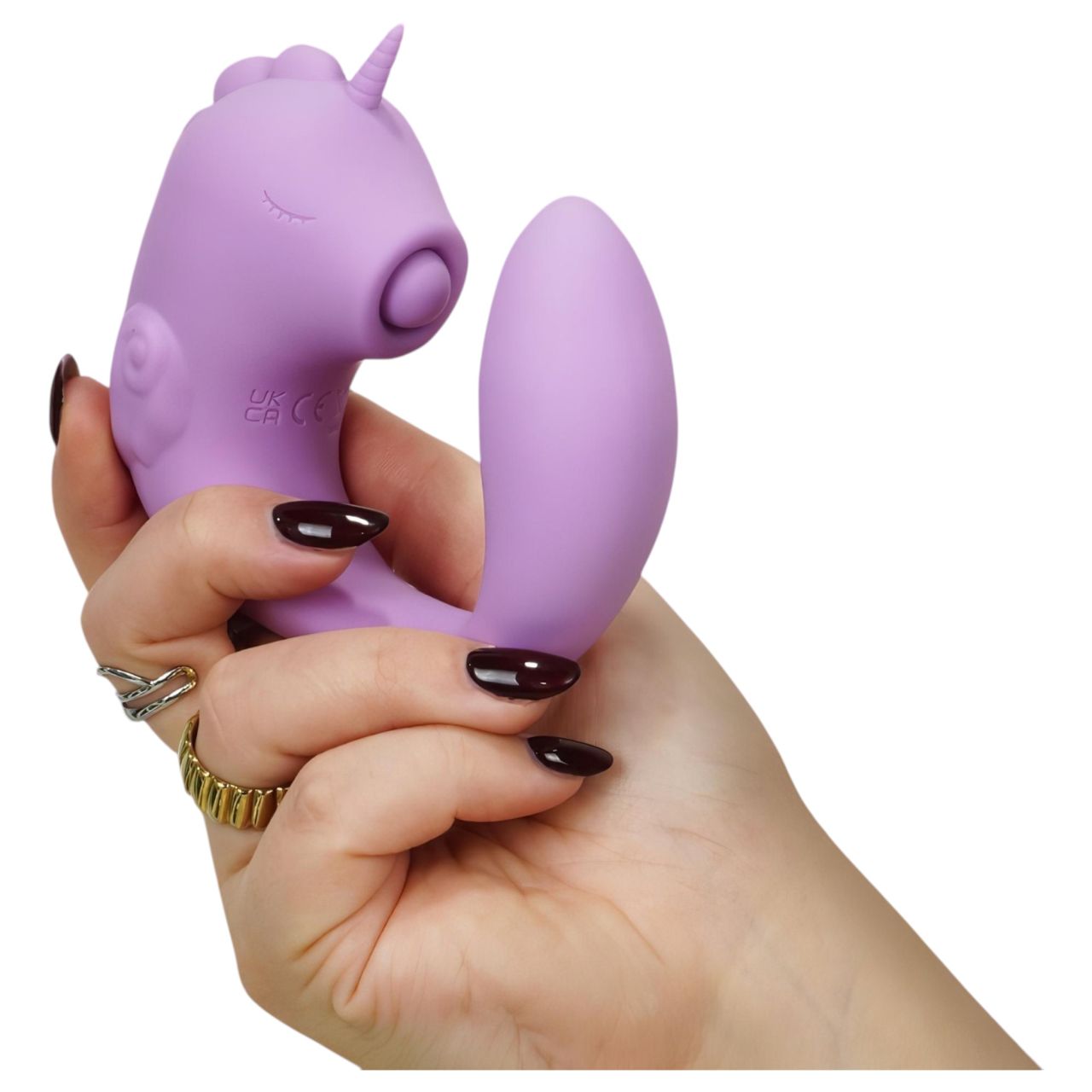 Unihorn C-Horse - G-pont és csiklóizgató vibrátor (lila)