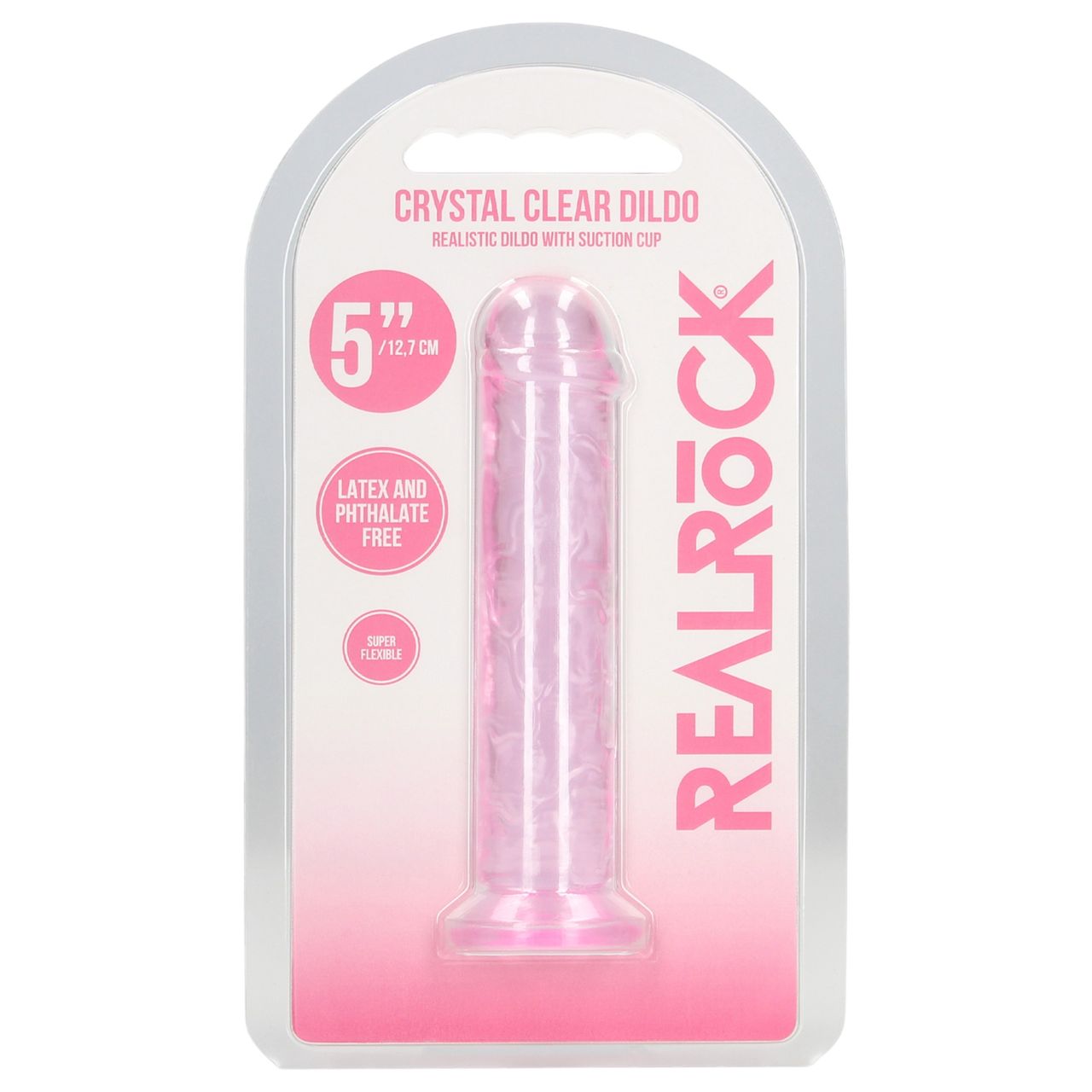 RealRock - élethű dildó tapadókoronggal (rózsaszín) - 12,7 cm