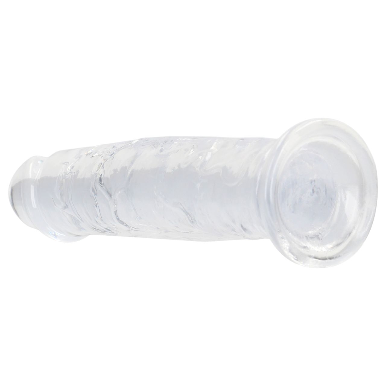 RealRock - élethű dildó tapadókoronggal (átlátszó) - 12,7 cm