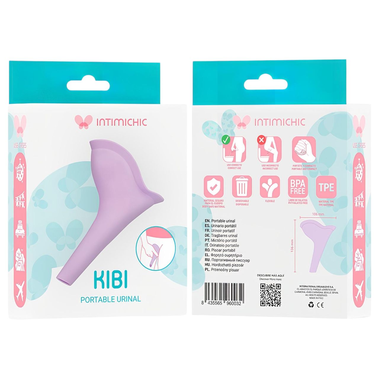 Intimichic Kibi - női pisilő tölcsér (lila) Intimichic Kibi - női pisilő tölcsér (lila)