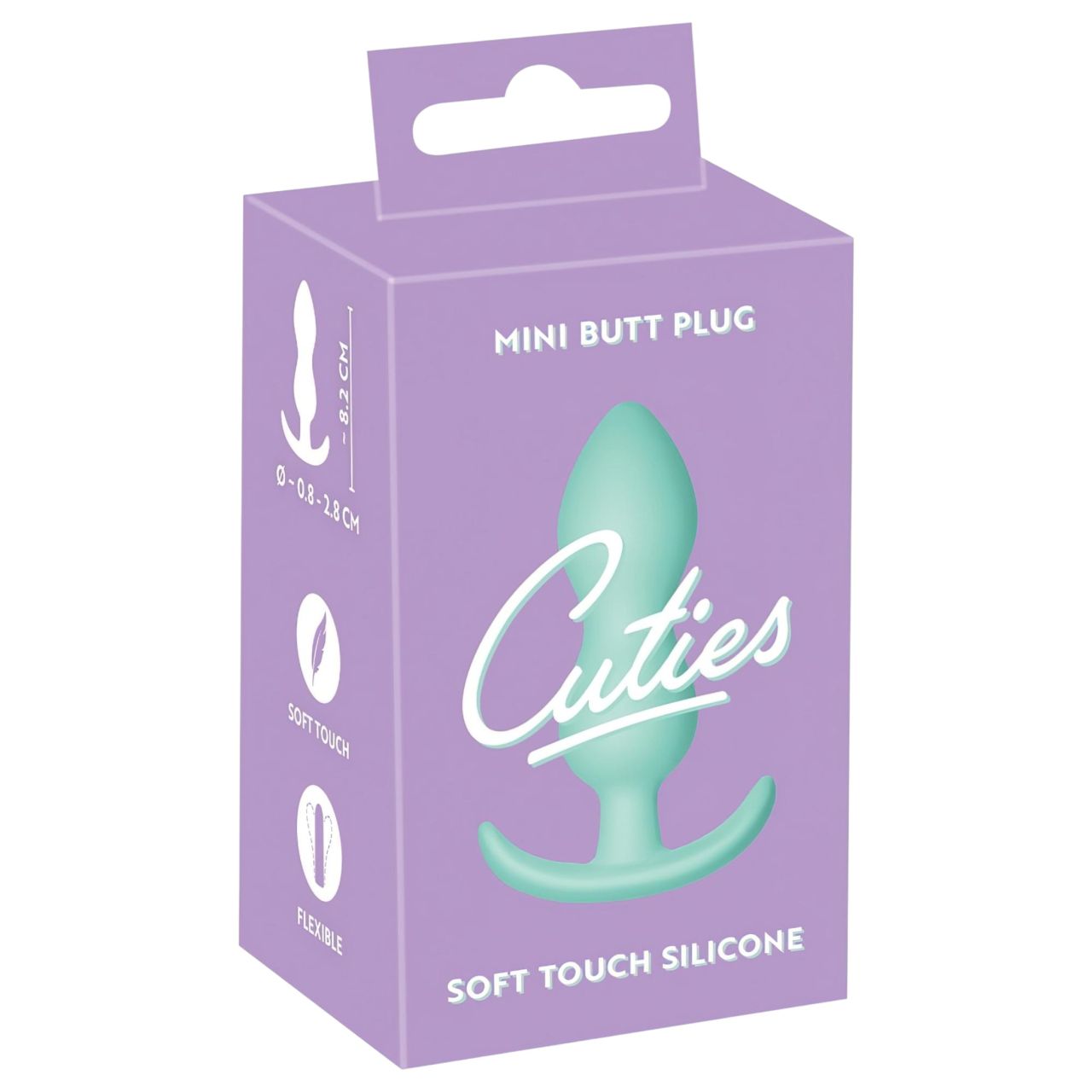 Cuties Mini Butt Plug - szilikon anál plug (menta, 2,3 cm)