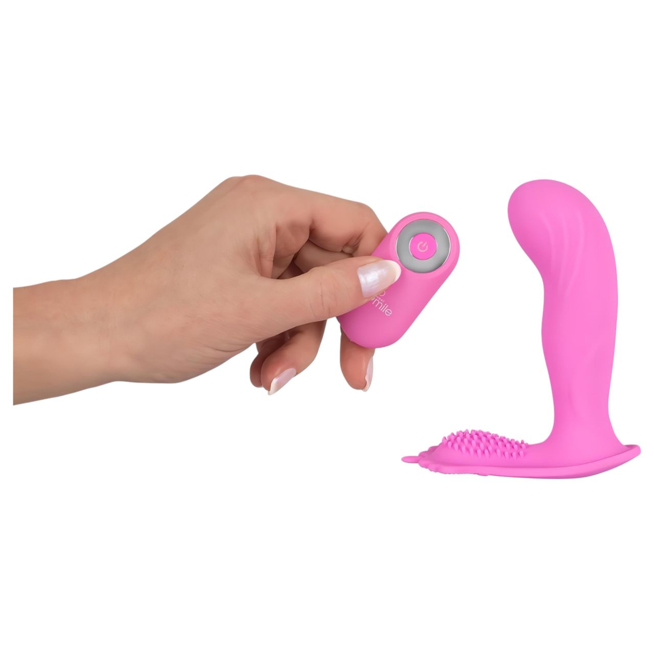 SMILE G-Spot Panty - hordható akkus, rádiós vibrátor (pink)