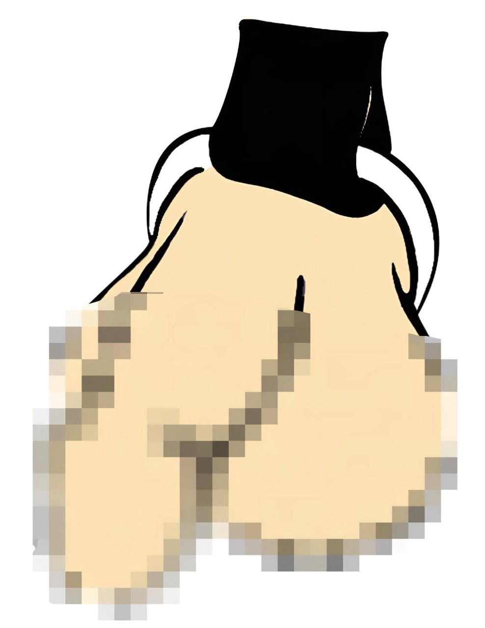 ZADO - bőr férfi testhám body (fekete, S-L)