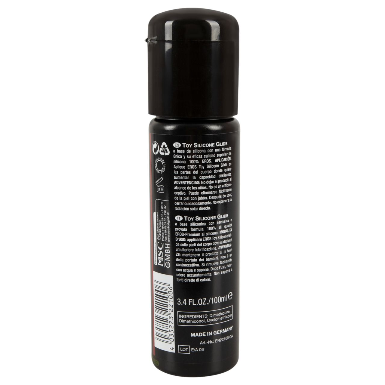 EROS szilikonos síkosító - szexjátékszerekhez (100 ml) EROS szilikonos síkosító - szexjátékszerekhez (100 ml)