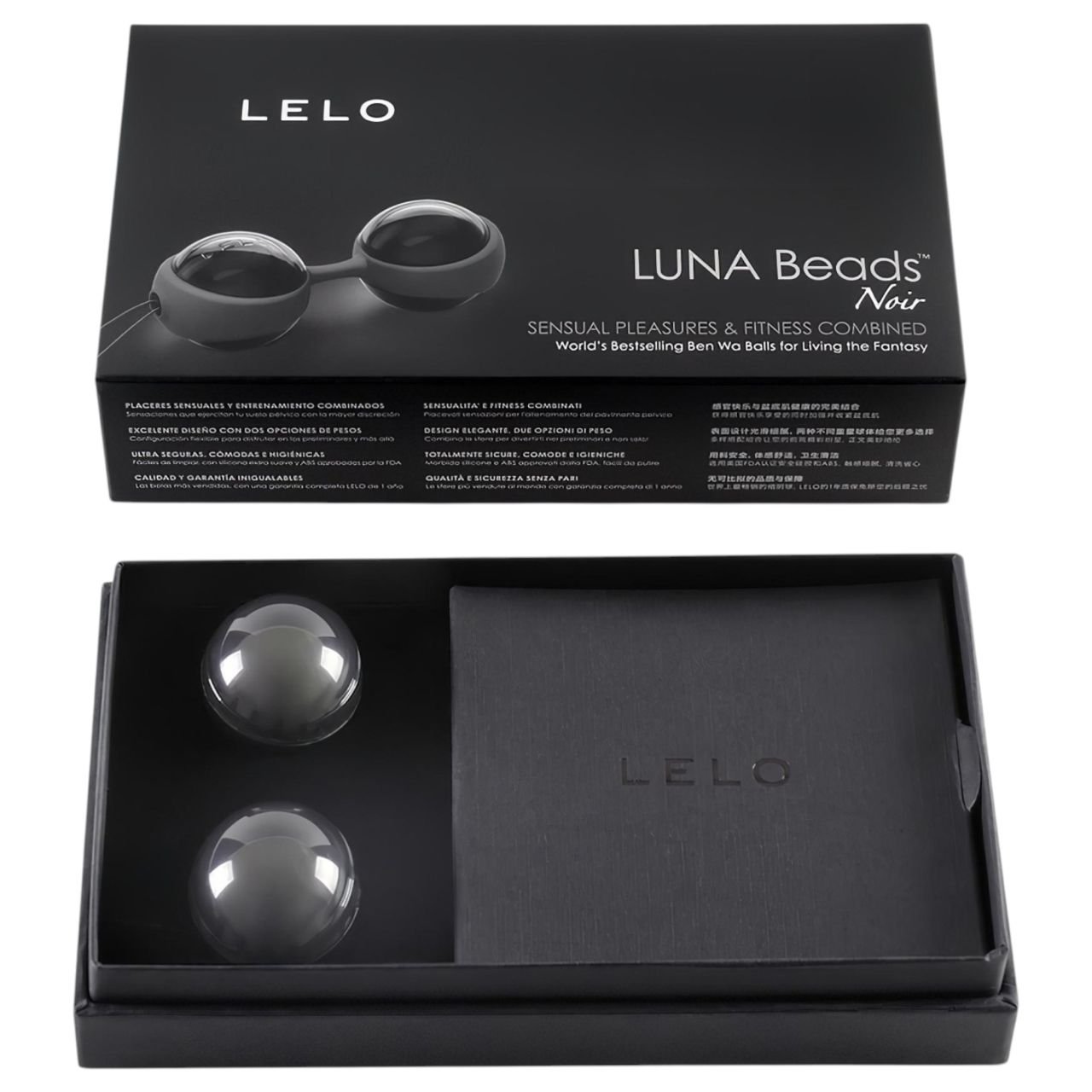 LELO Luna Noir- variálható gésagolyó