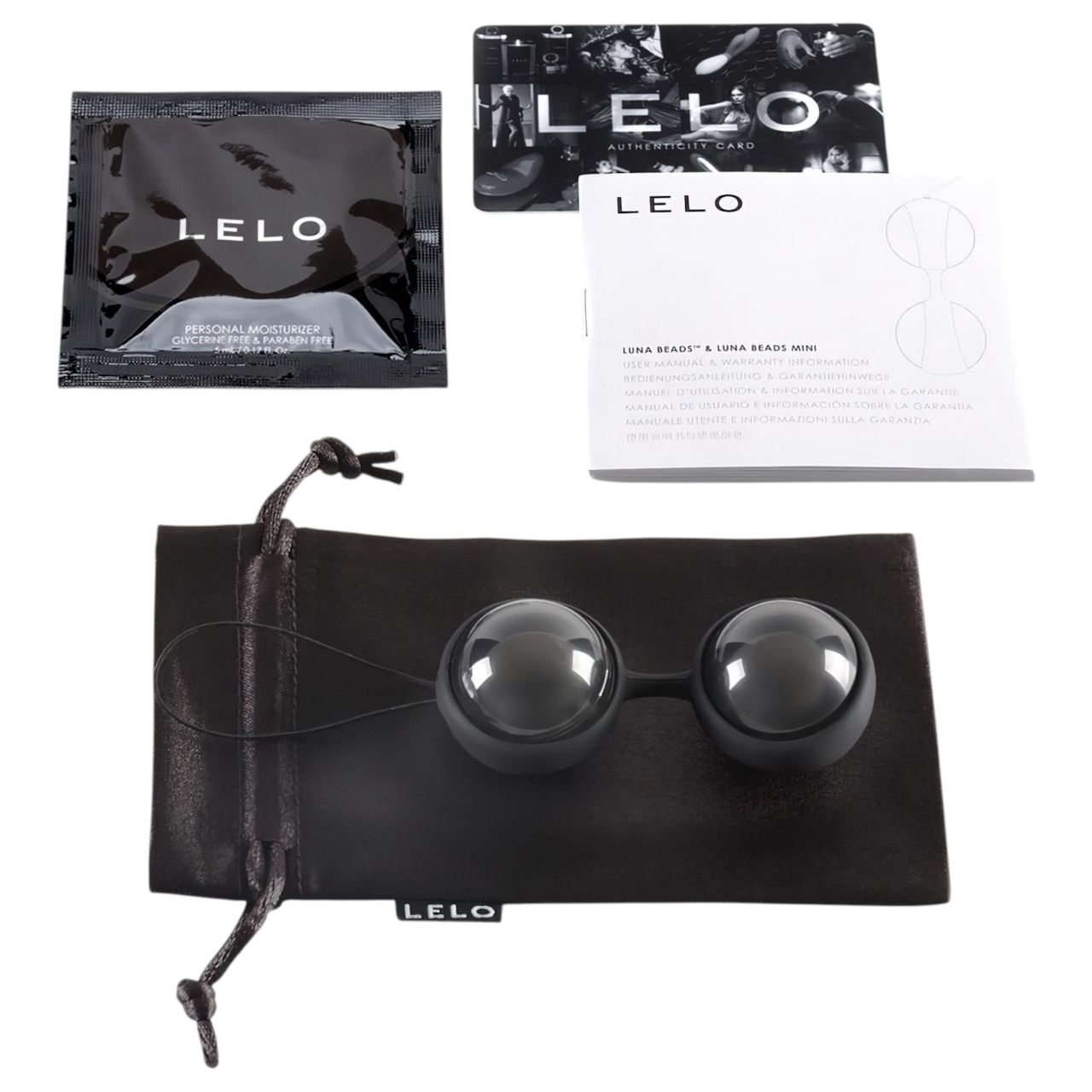 LELO Luna Noir- variálható gésagolyó