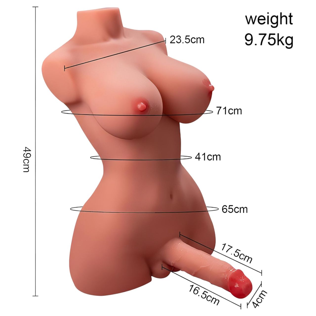 XISE Hermosa Lady Boy - vibrációs torzó lökő funkcióval XISE Hermosa Lady Boy - vibrációs torzó lökő funkcióval
