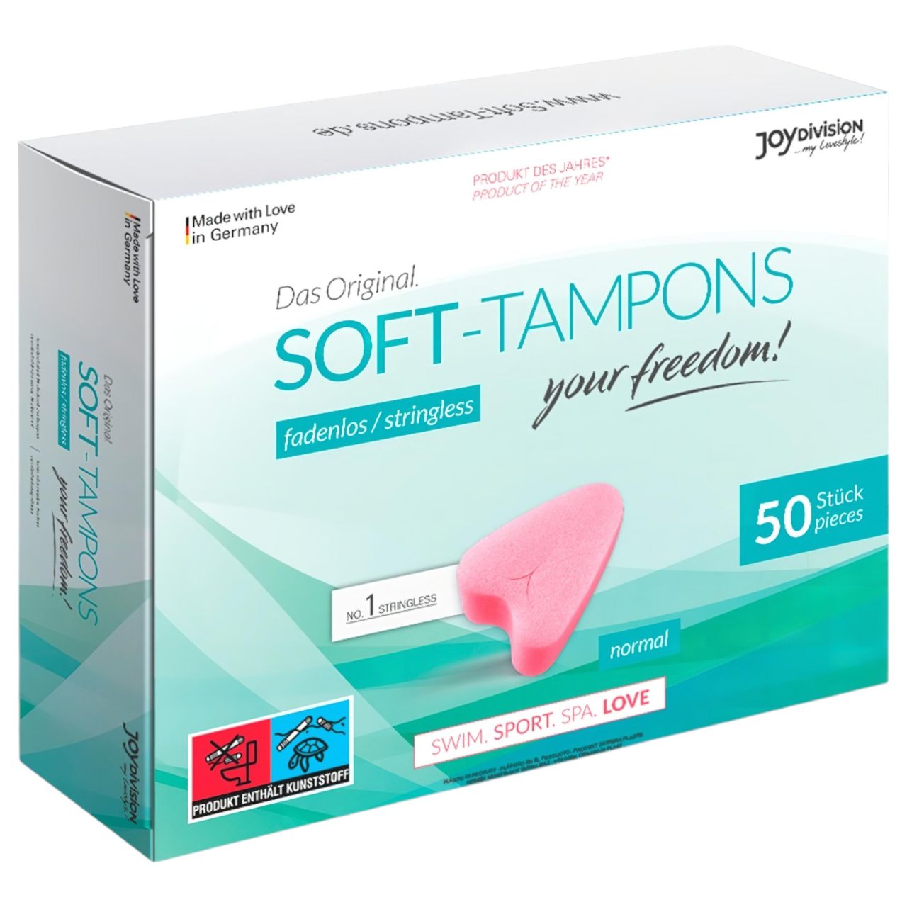 JoyDivision Soft-Tampons - zsinór nélküli puha tampon (50 db) JoyDivision Soft-Tampons - zsinór nélküli puha tampon (50 db)