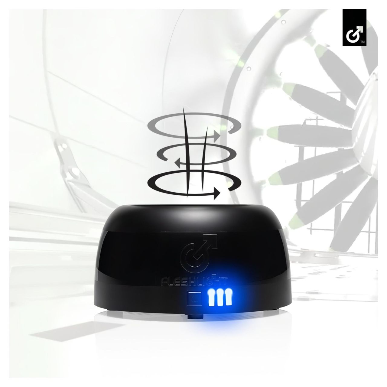 Fleshlight Air - automata maszturbátor szárító (fekete)