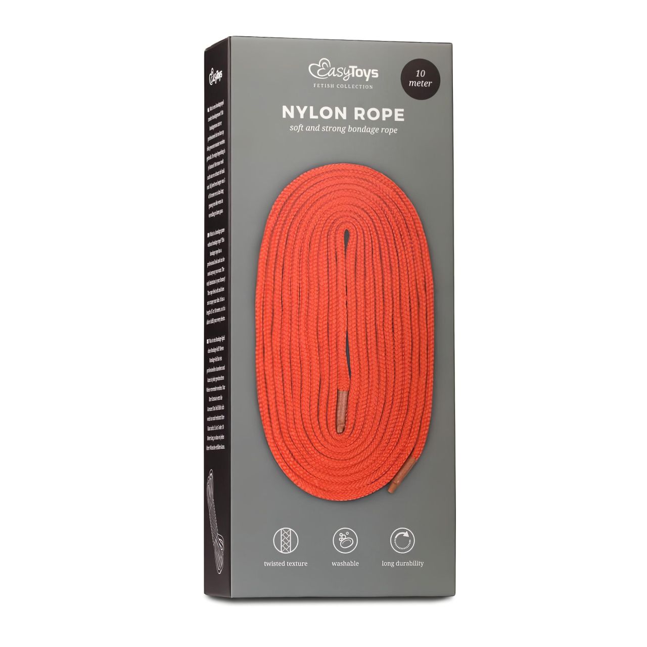 EasyToys Rope - bondage kötél (10 m, piros) EasyToys Rope - bondage kötél (10 m, piros)