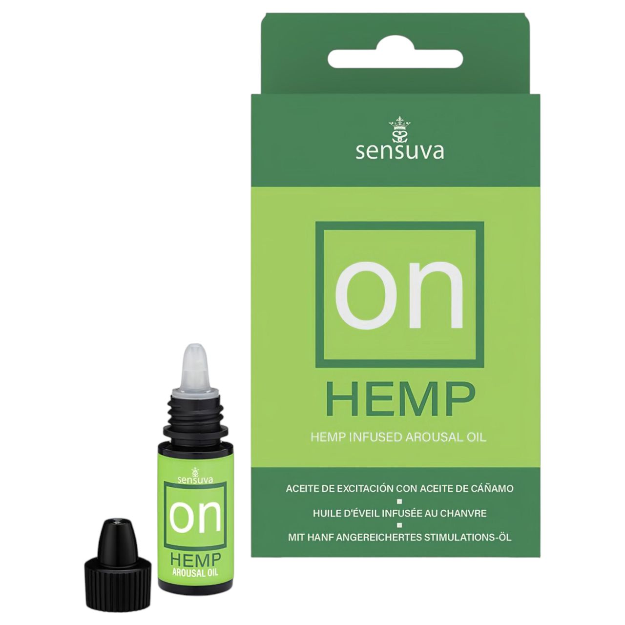 Sensuva Hemp - bizsergető intim olaj nőknek (5 ml)