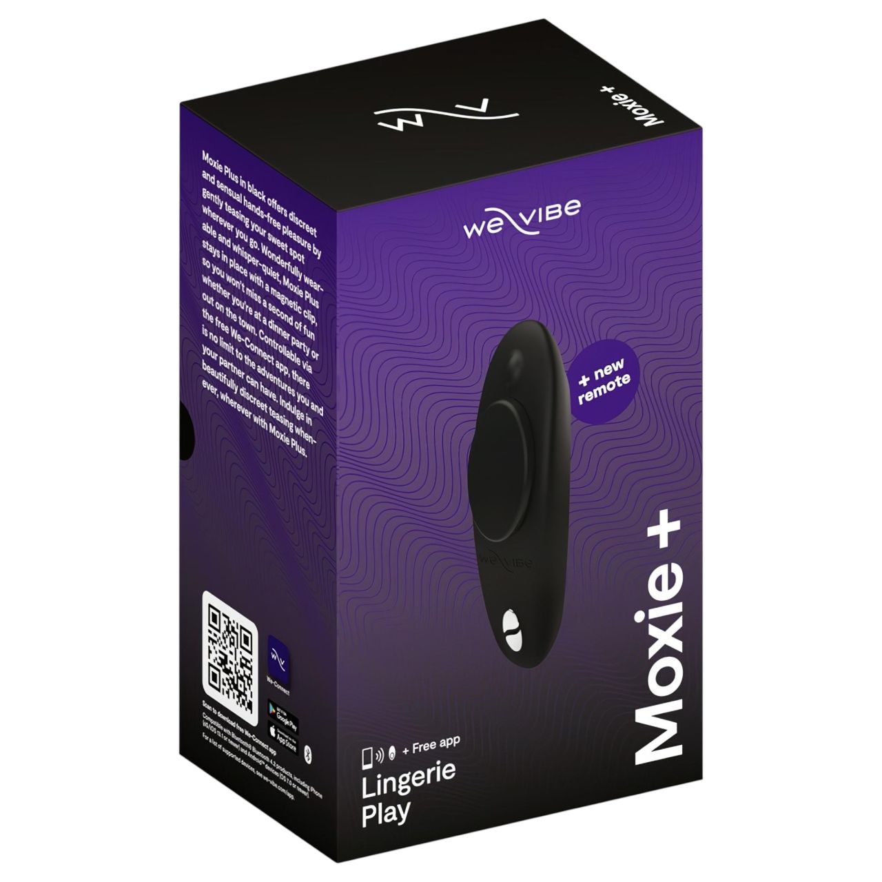 We-Vibe Moxie+ - hordható App- és távirányítós csiklóvibrátor (fekete)