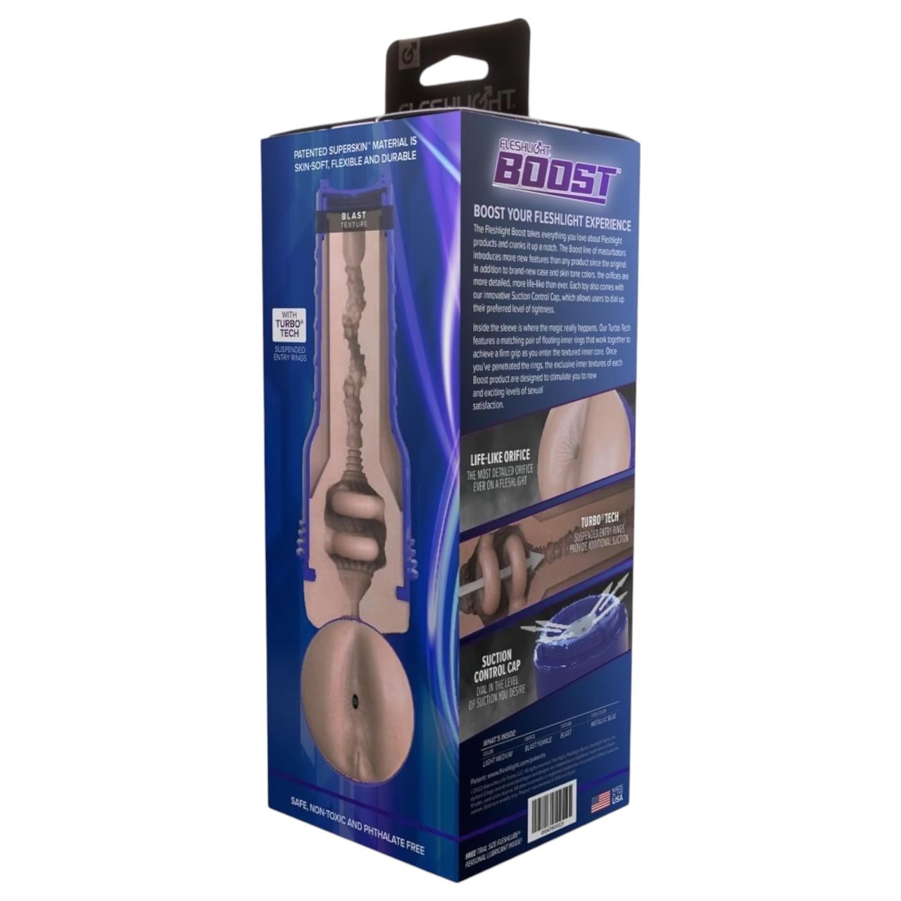 Fleshlight Boost Blast - élethű popsi maszturbátor (testszínű)