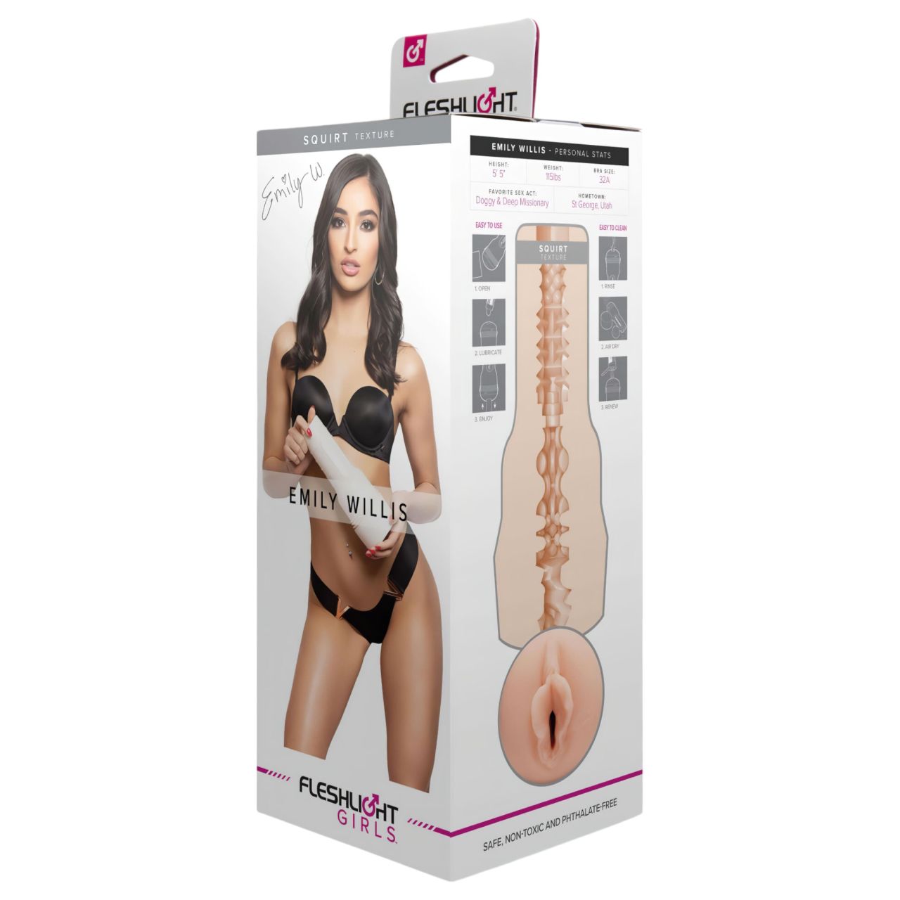 Fleshlight Emily Willis Squirt - élethű műpunci (testszínű)