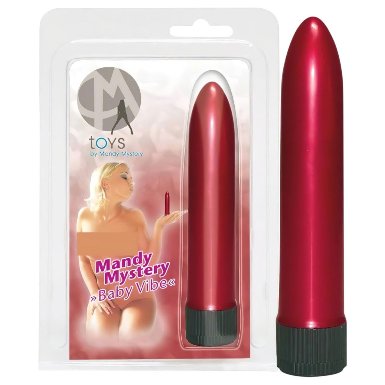 Mini vibrátor - gyöngyház vörös
