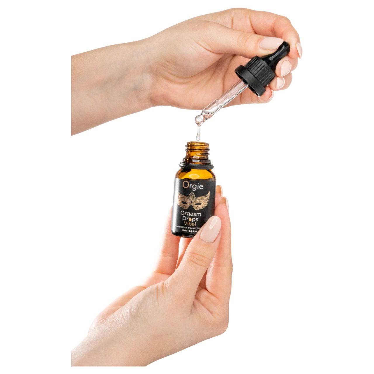 Orgie Orgasm Drops Vibe - bizsergető intim gél nőknek (15 ml) Orgie Orgasm Drops Vibe - bizsergető intim gél nőknek (15 ml)