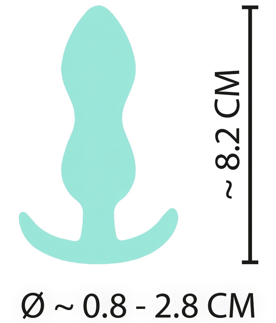 Cuties Mini Butt Plug - szilikon anál plug (zöld)