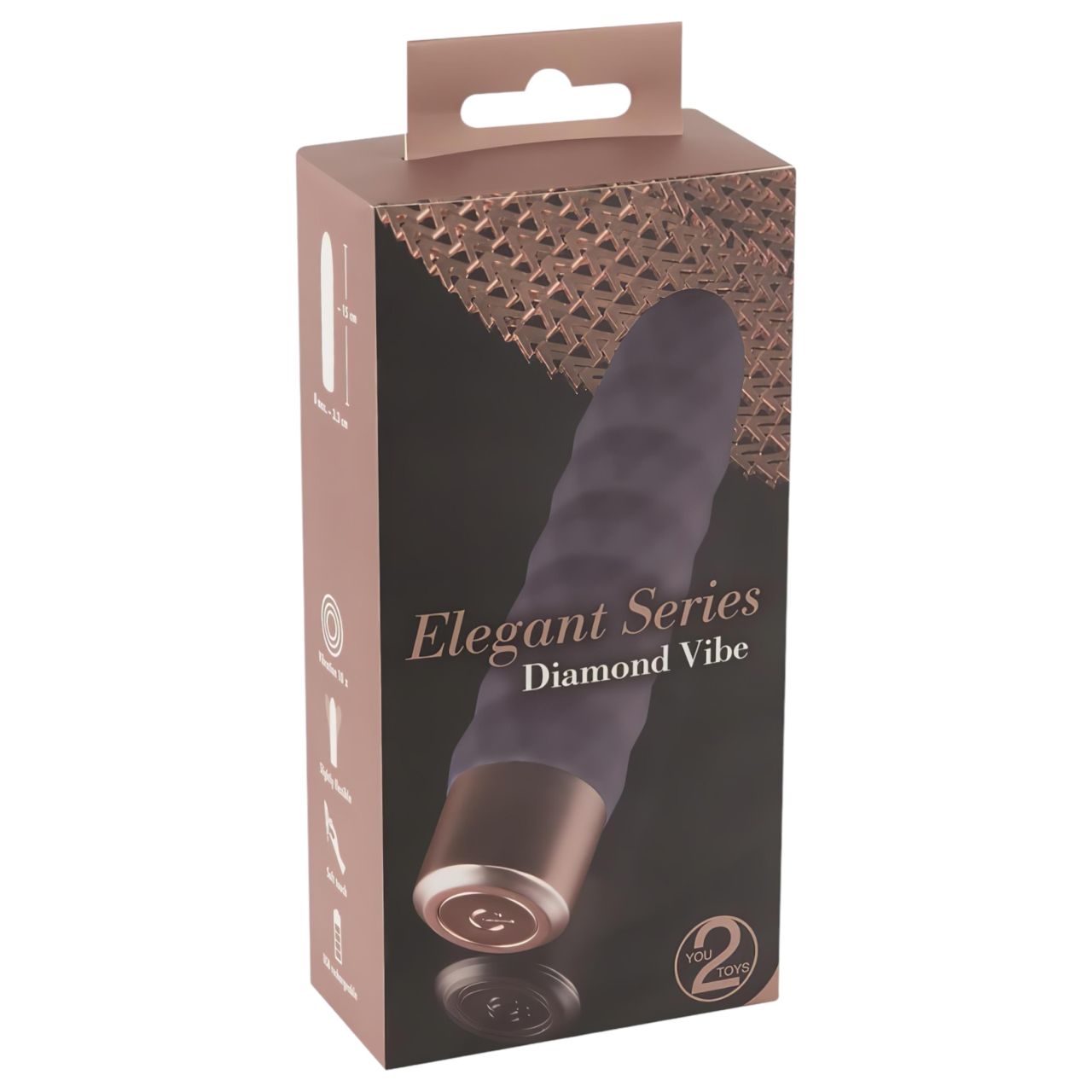 You2Toys Elegant Diamond - akkus rúd vibrátor (lila)
