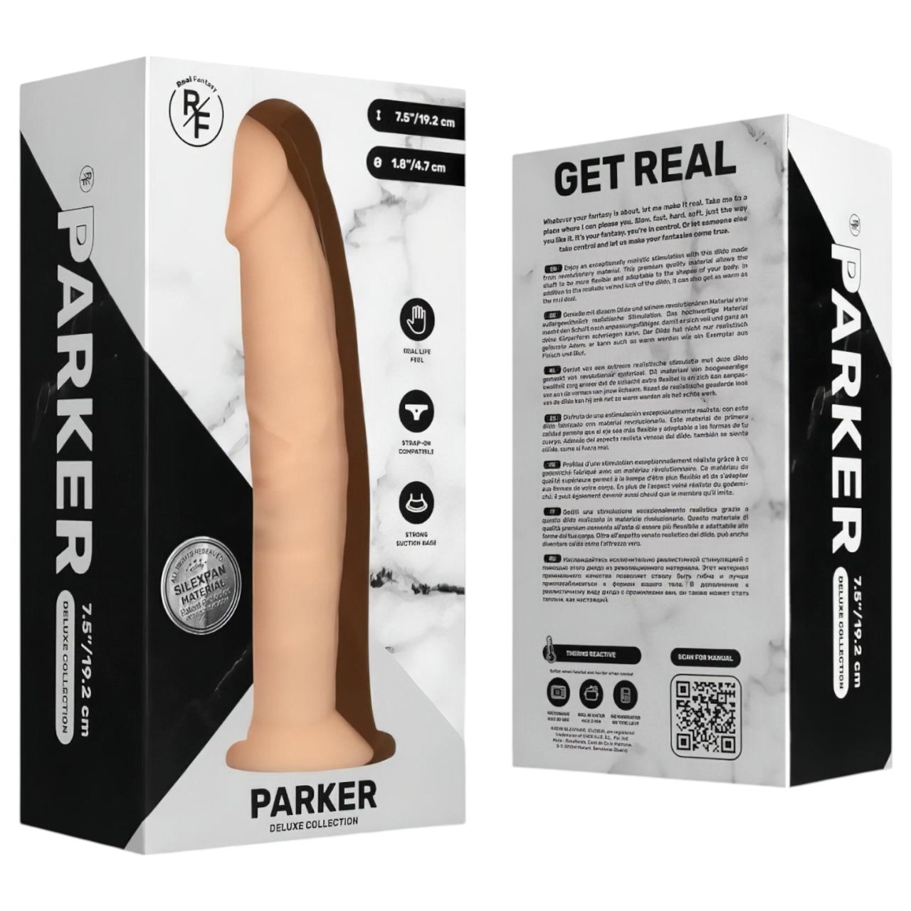Real Fantasy Parker - élethű dildó - 19 cm (testszínű) Real Fantasy Parker - élethű dildó - 19 cm (testszínű)