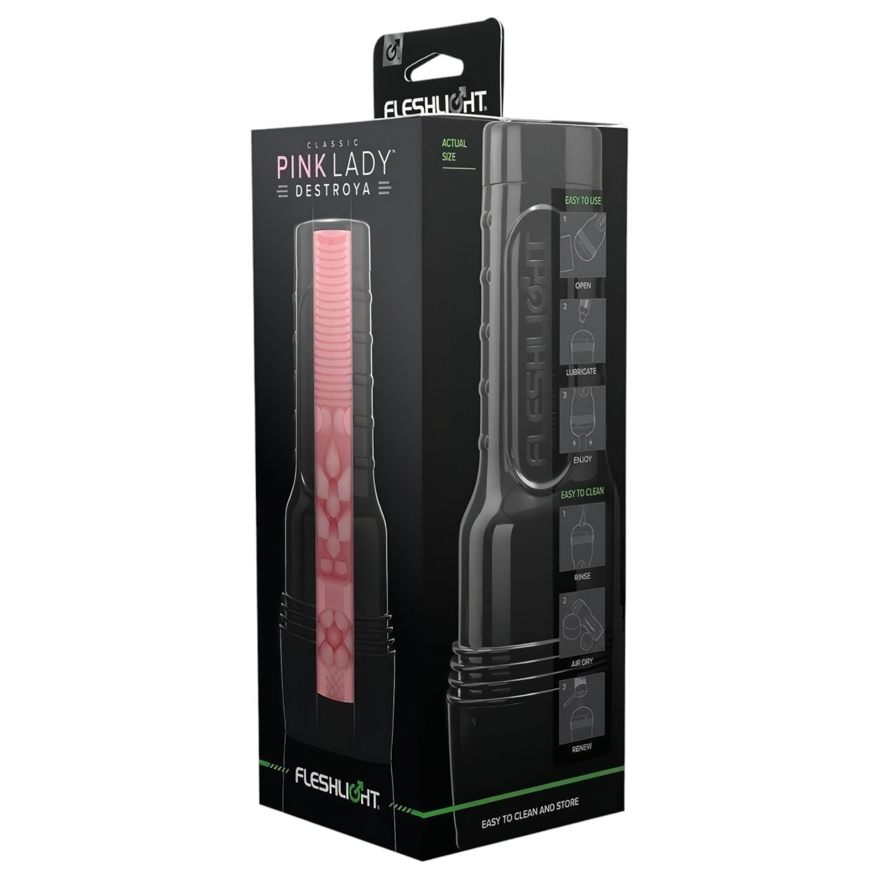 Fleshlight Pink Lady Destroya - élethű művagina tokban (pink)