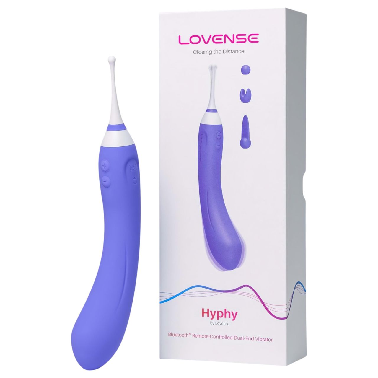 Lovense Hyphy - App-vezérelt 2in1 vibrátor (lila)