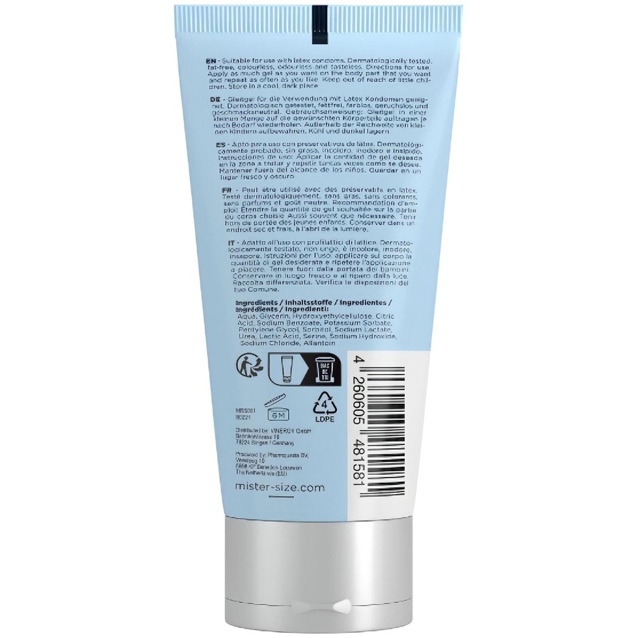 Mister Size Bio - vízbázisú bio síkosító (100ml)