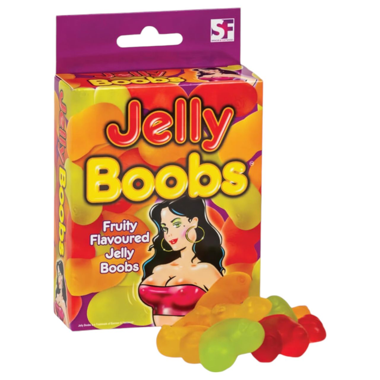 Jelly Boobs - gumicukor cici - gyümölcs ízű (120 g)