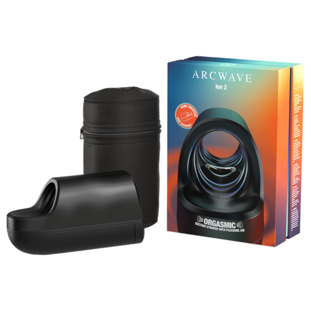 Arcwave Ion 2 - léghullámos maszturbátor (fekete)