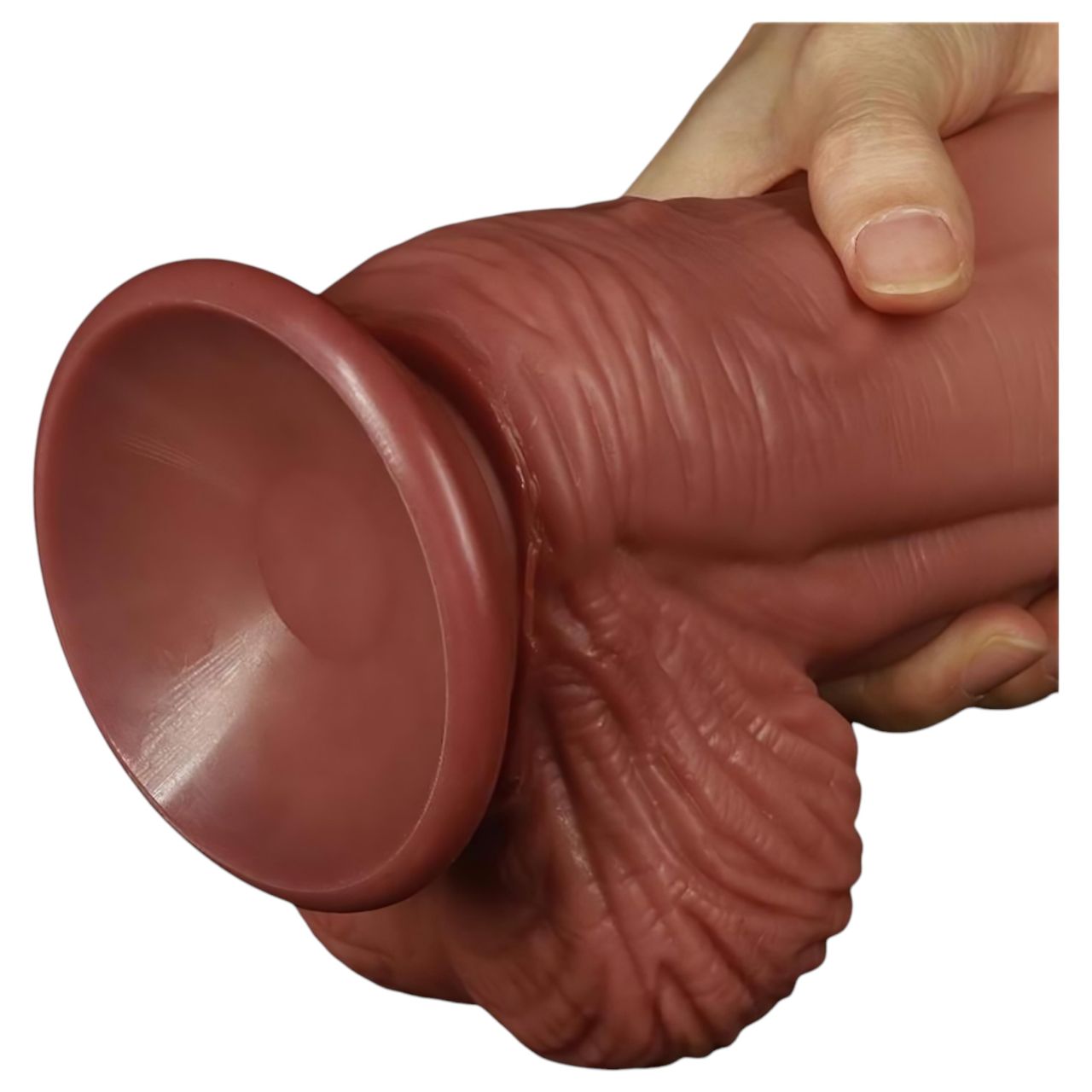 Lovetoy - kétrétegű élethű dildó - 26 cm (testszínű) Lovetoy - kétrétegű élethű dildó - 26 cm (testszínű)
