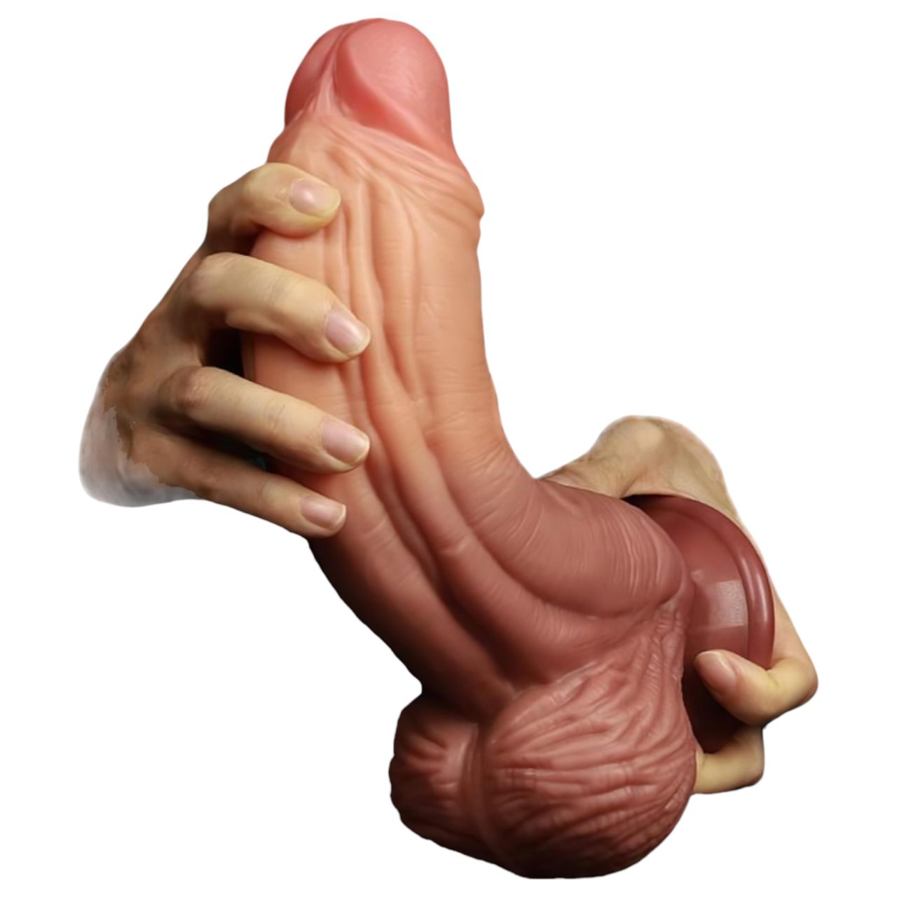 Lovetoy - kétrétegű élethű dildó - 26 cm (testszínű) Lovetoy - kétrétegű élethű dildó - 26 cm (testszínű)