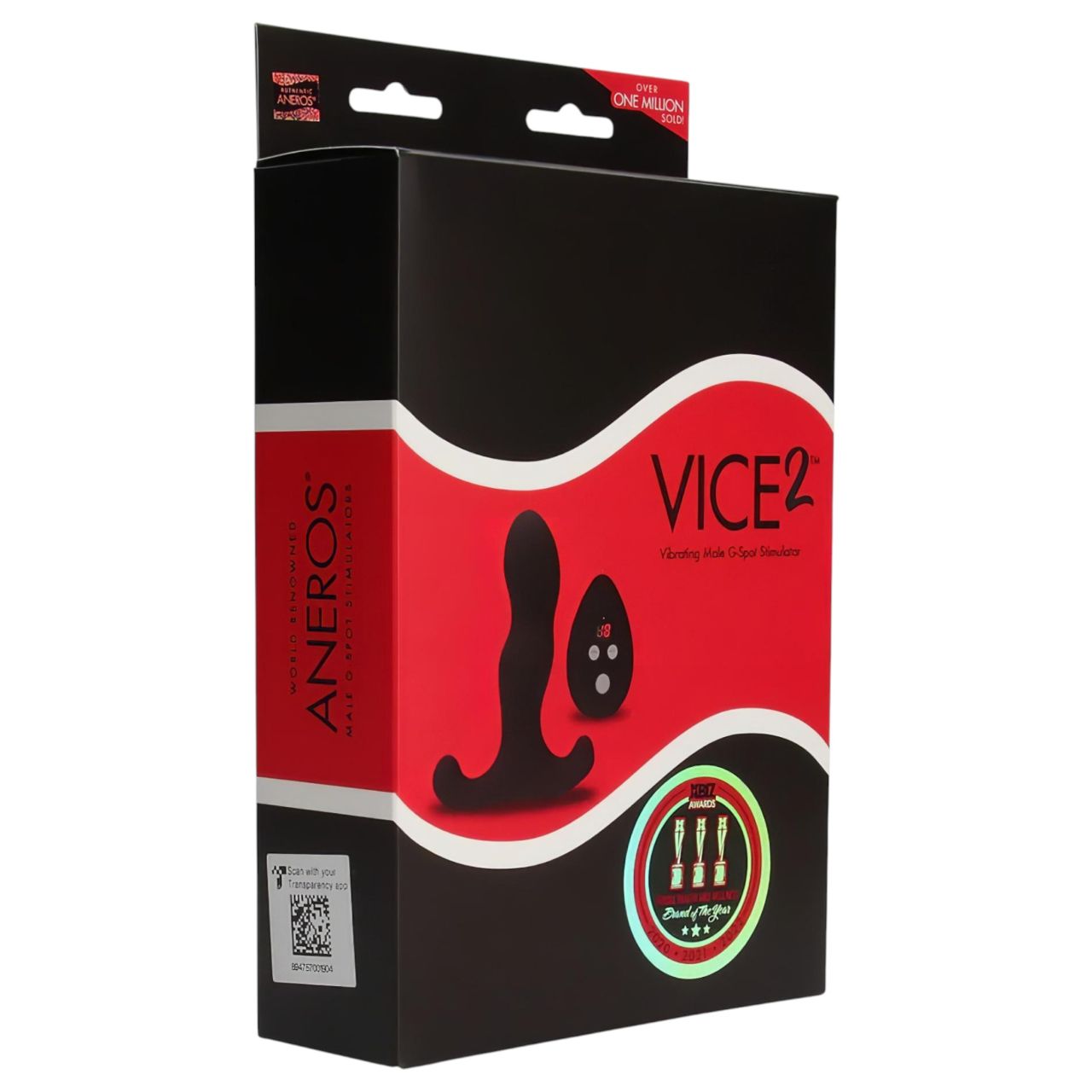 Aneros Vice 2 - G-pont és prosztata vibrátor (fekete)