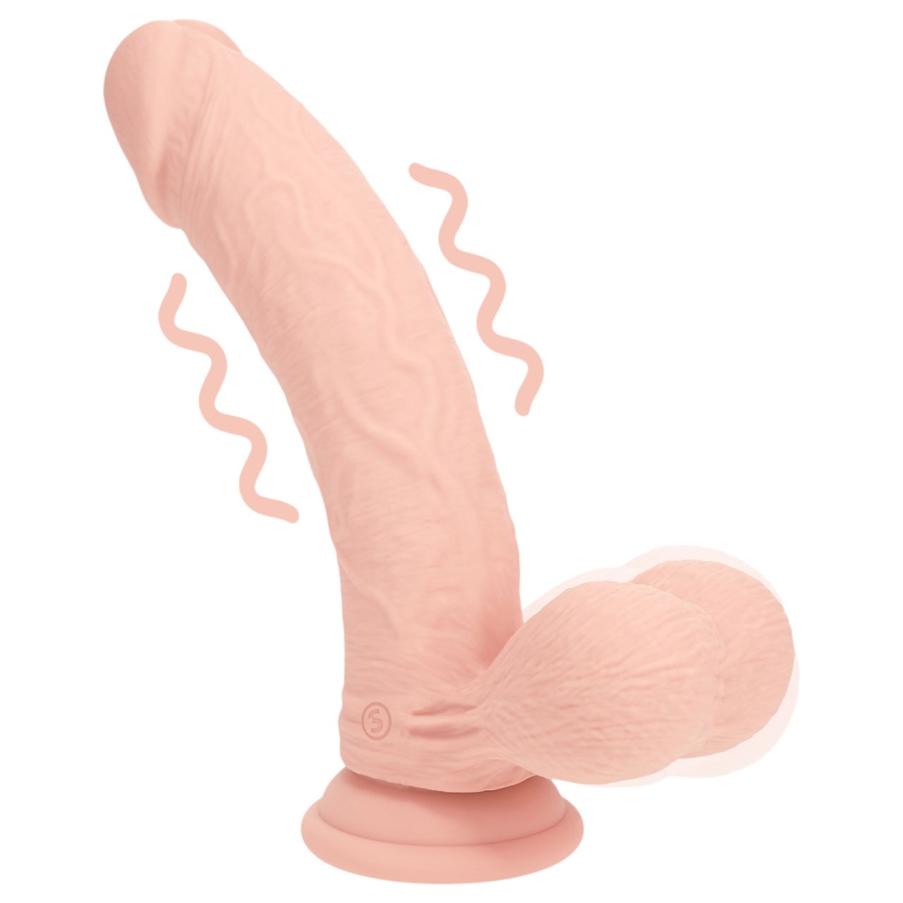 RealRock - dupla sűrűségű élethű vibrátor (testszínű) - 18 cm
