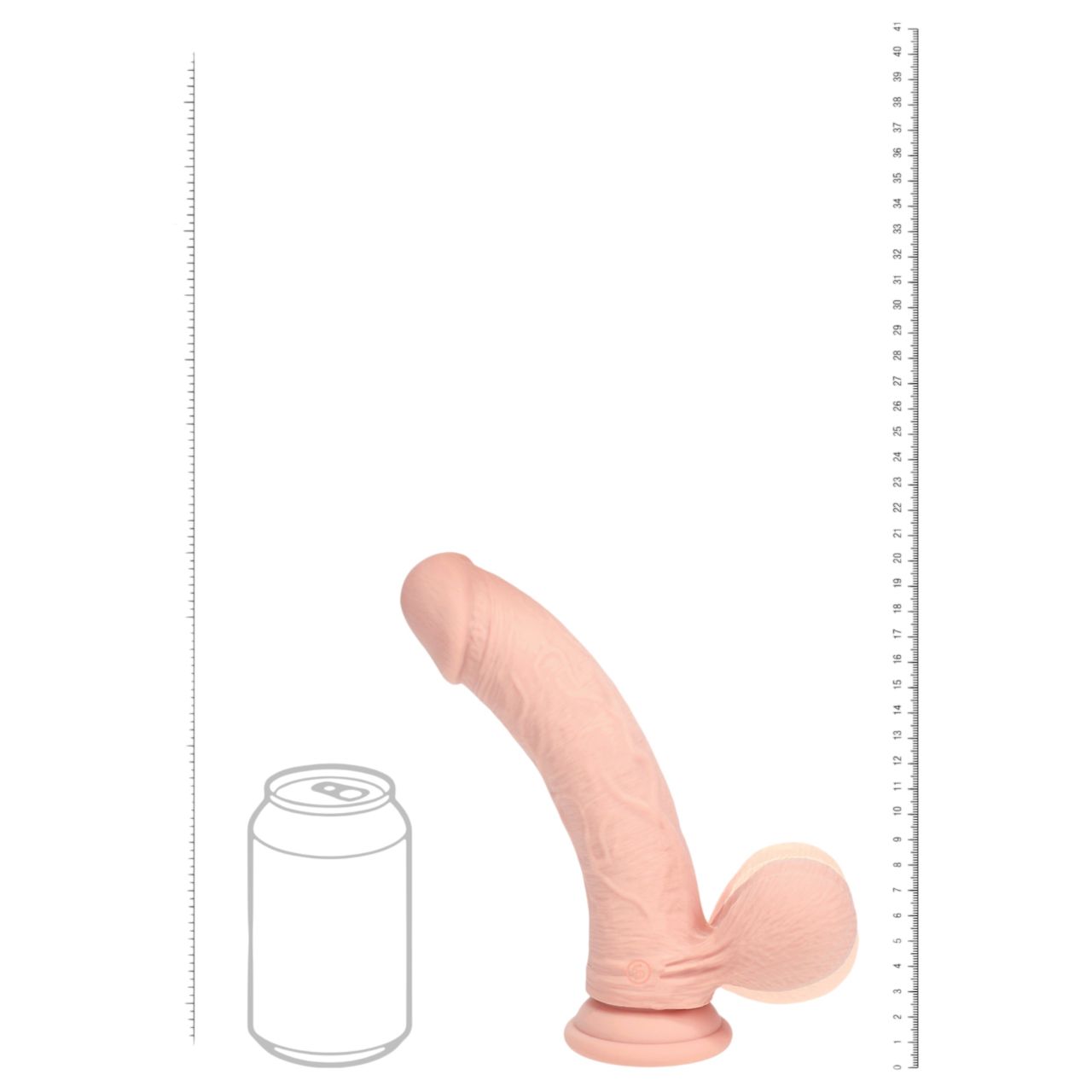 RealRock - dupla sűrűségű élethű vibrátor (testszínű) - 20 cm RealRock - dupla sűrűségű élethű vibrátor (testszínű) - 20 cm