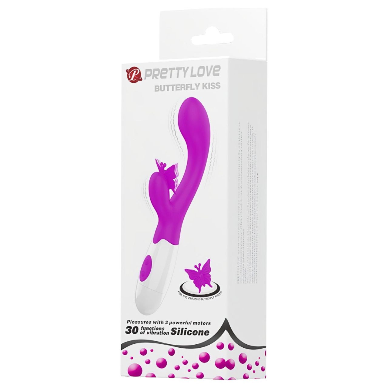 Pretty Love Butterfly Kiss - csiklókaros vibrátor (pink)
