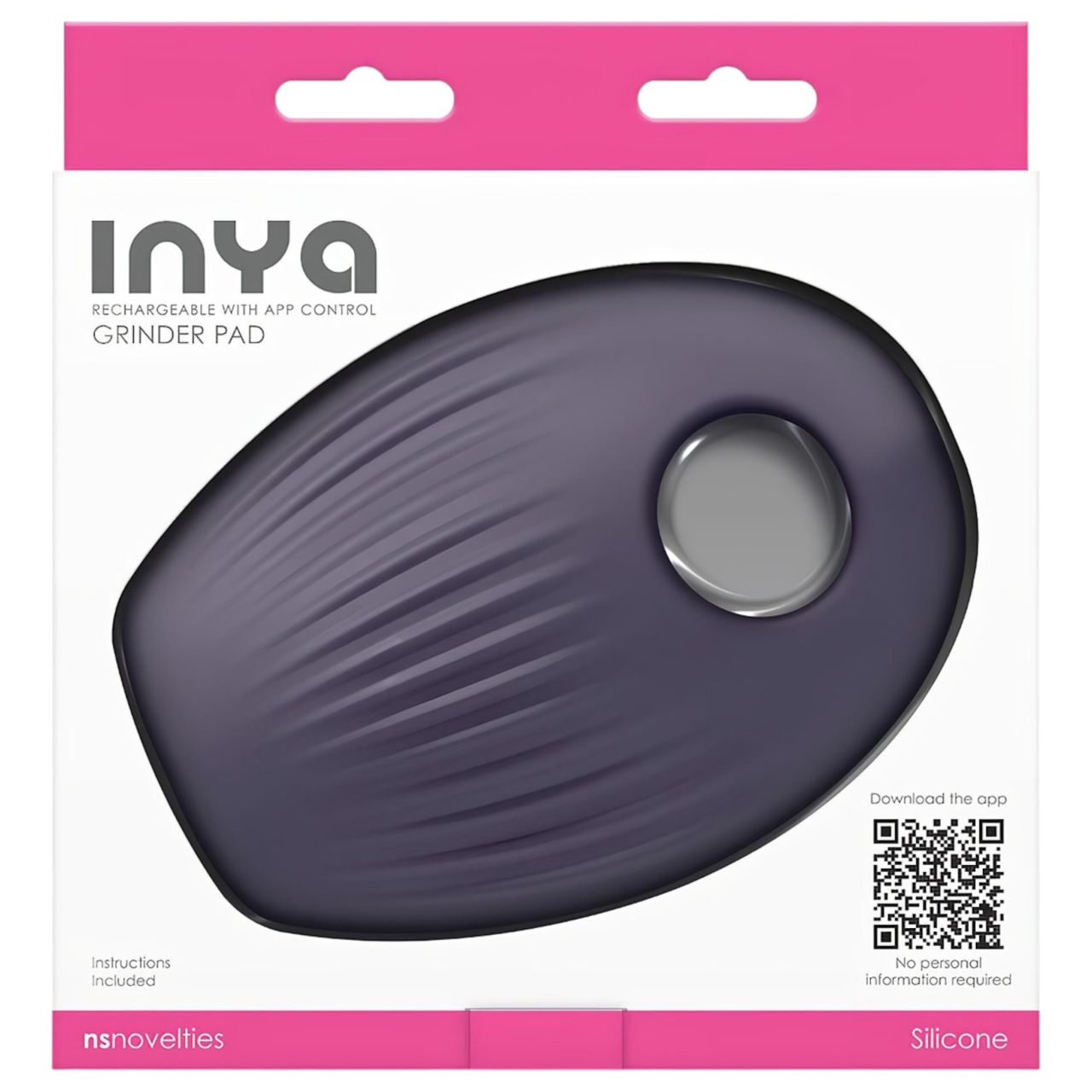Inya Grinder Pad - App-vezérelt párnavibrátor (lila)