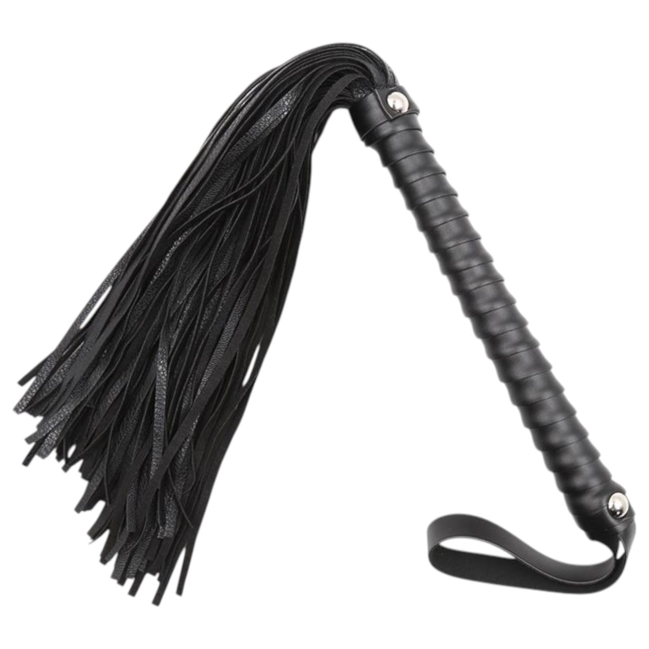 Latetobed - textúrált ostor (fekete, 48 cm)
