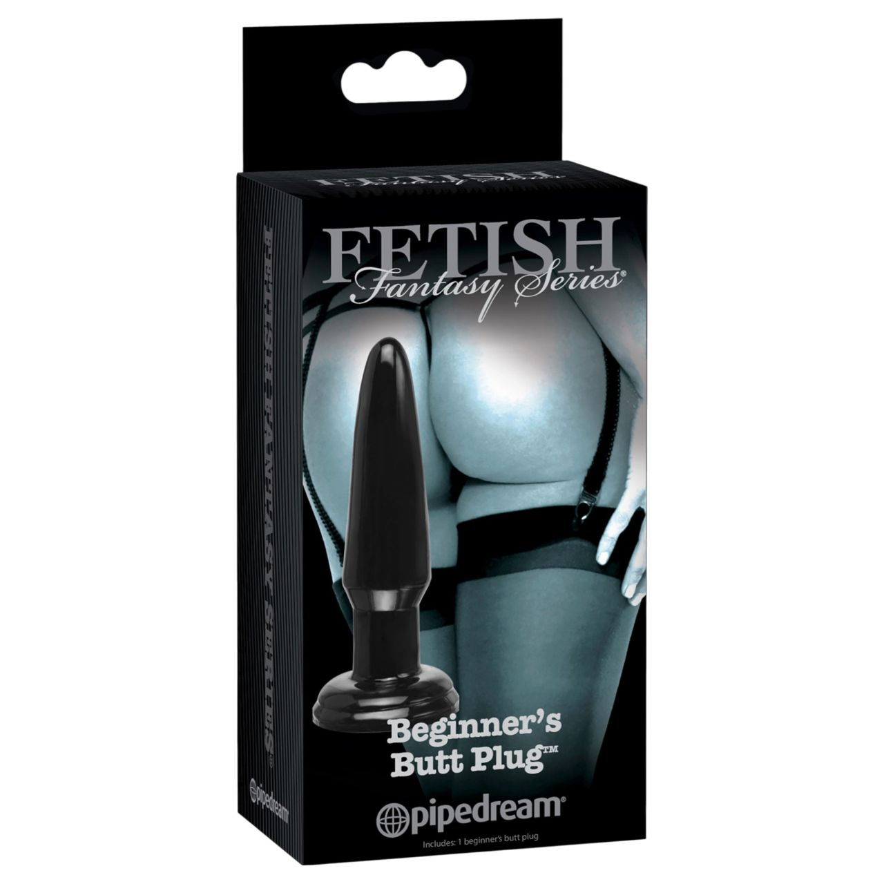 Fetish Fantasy - klasszikus anál plug kezdőknek (fekete)