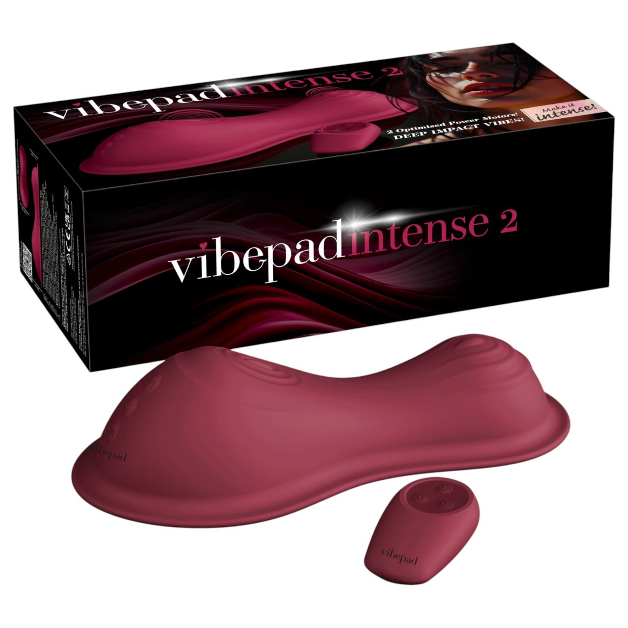 Vibepad Intense 2 - távirányítós vibrációs párna (piros)