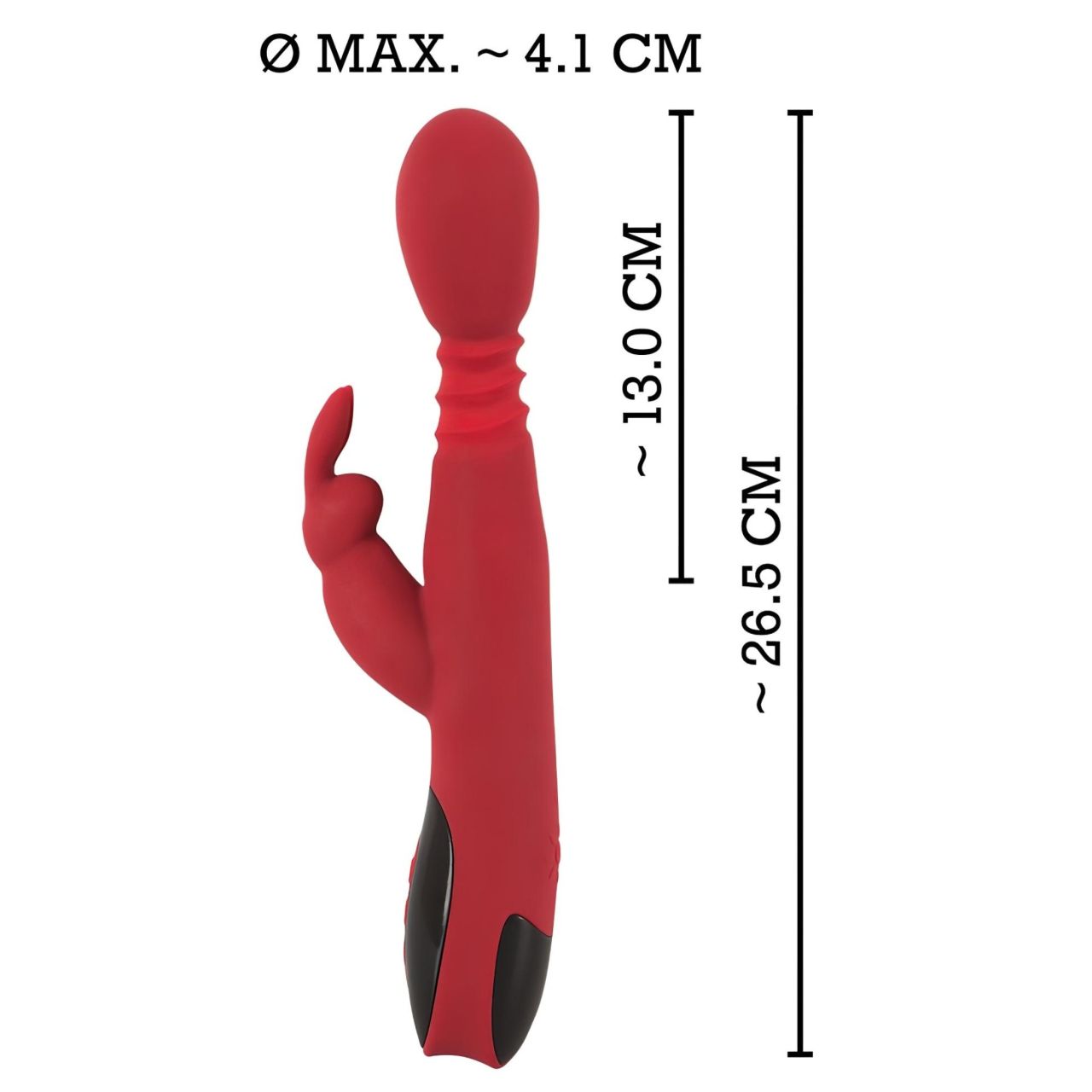 You2Toys Massager - lökő-forgó, melegítő G-pont vibrátor (piros)