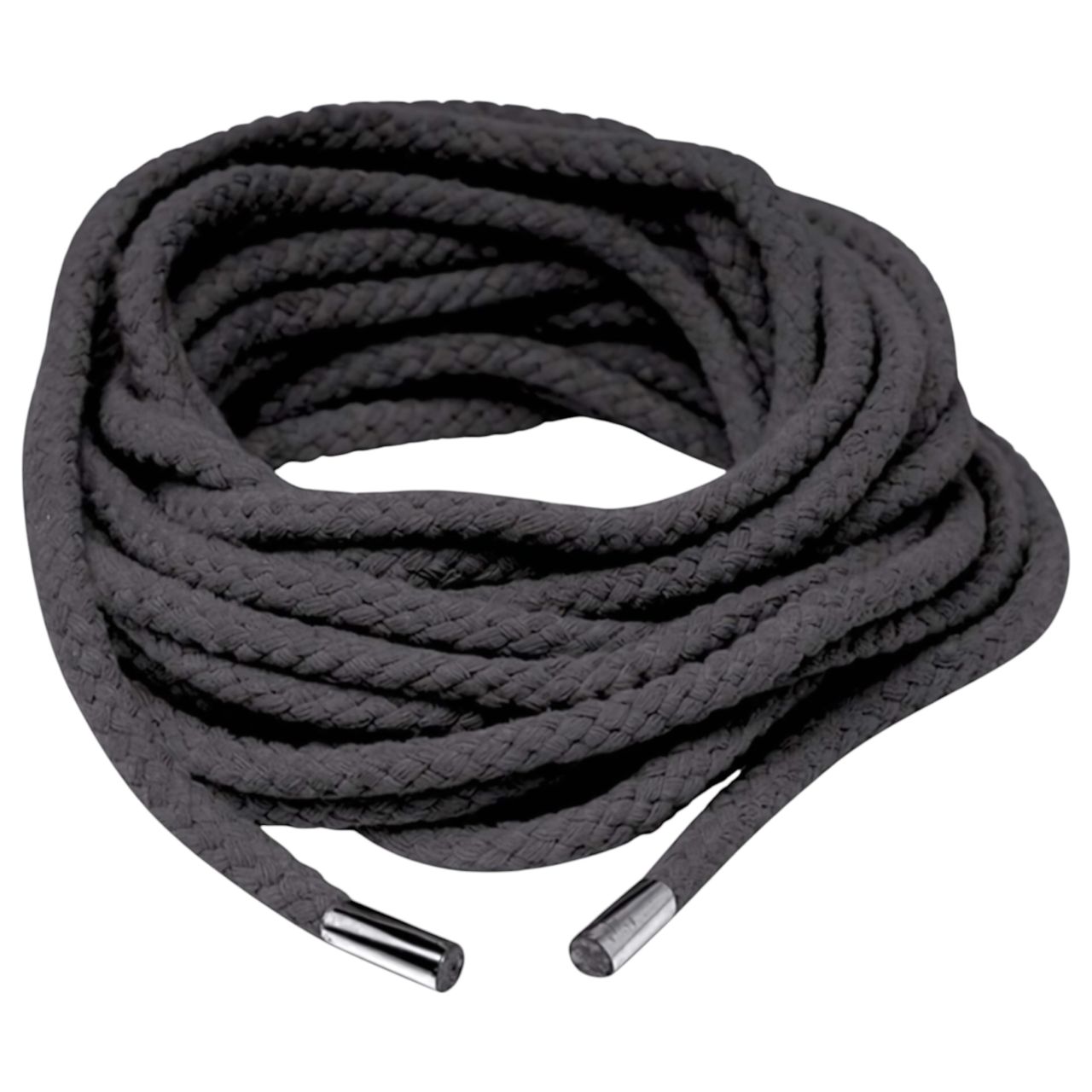 Fetish Silk Rope - selymes shibari bondage kötél (10 m, fekete)