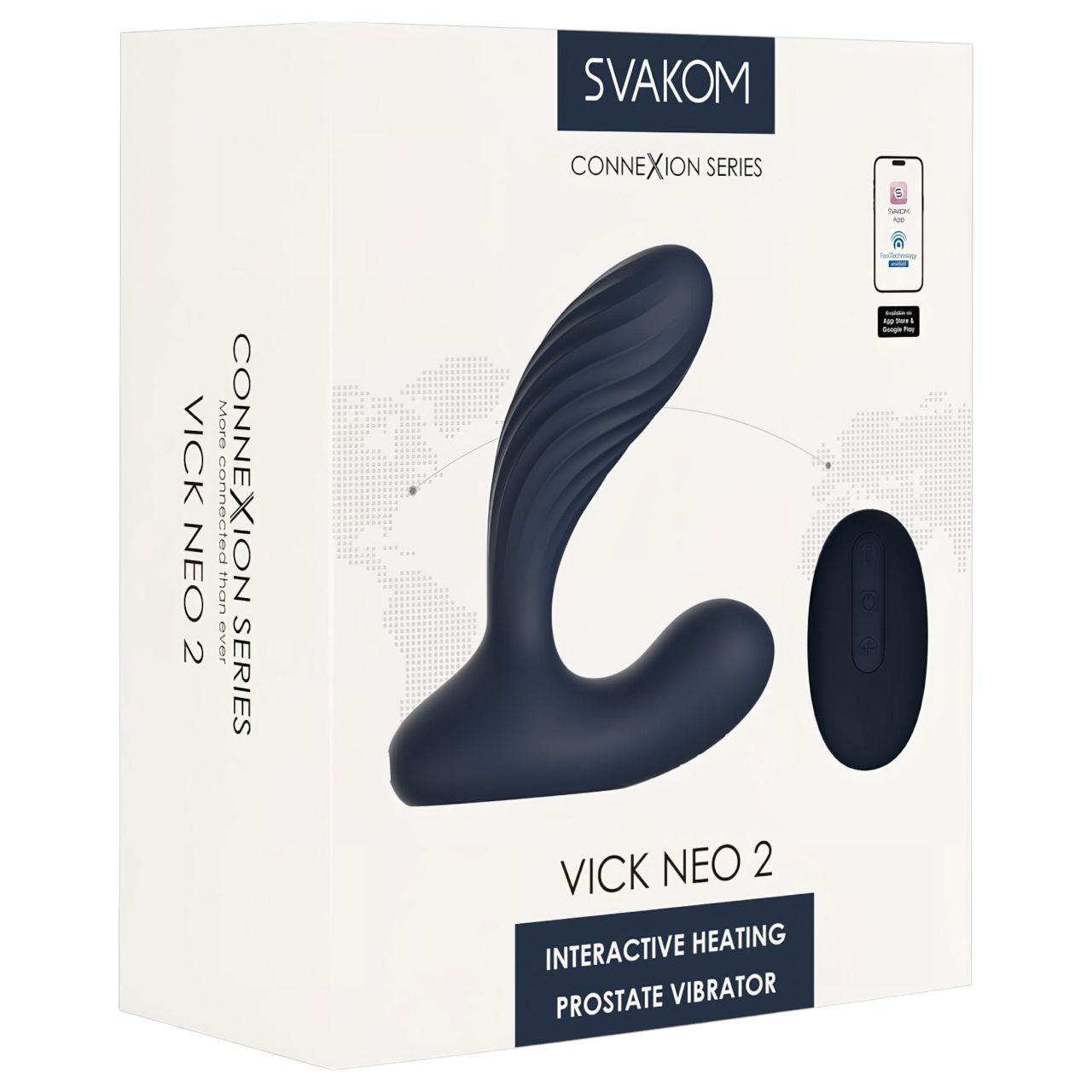 Svakom Vick Neo 2 - App-vezérelt análvibrátor (kék) Svakom Vick Neo 2 - App-vezérelt análvibrátor (kék)