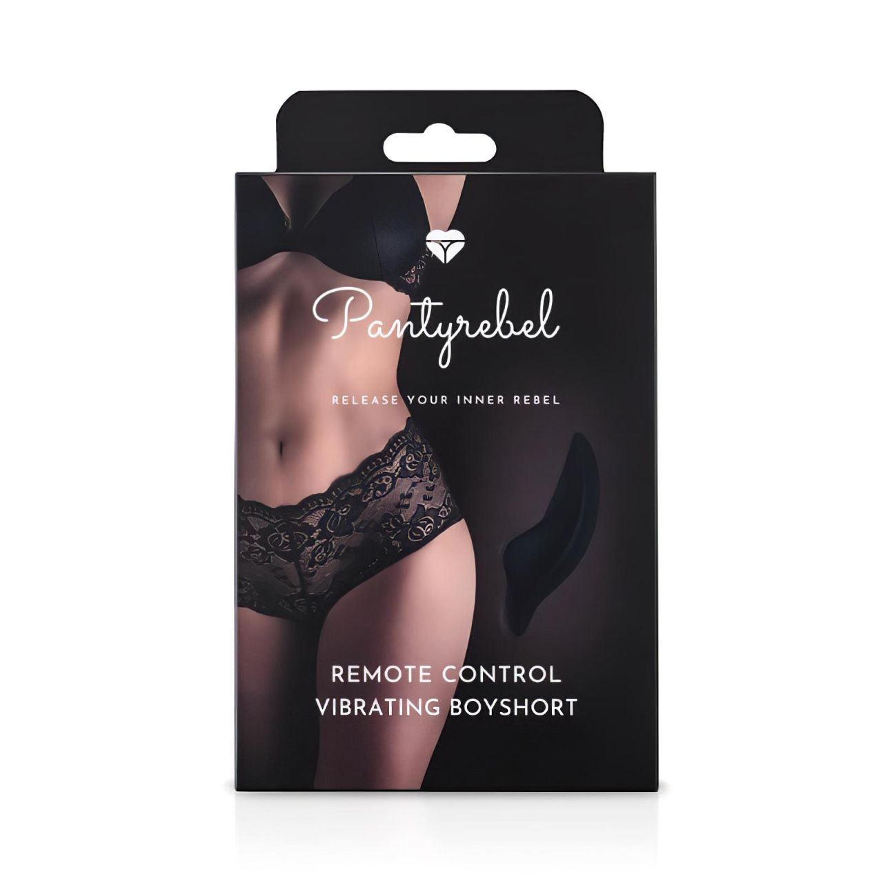 Pantyrebel - akkus, rádiós vibrációs francia bugyi (fekete, S-L)