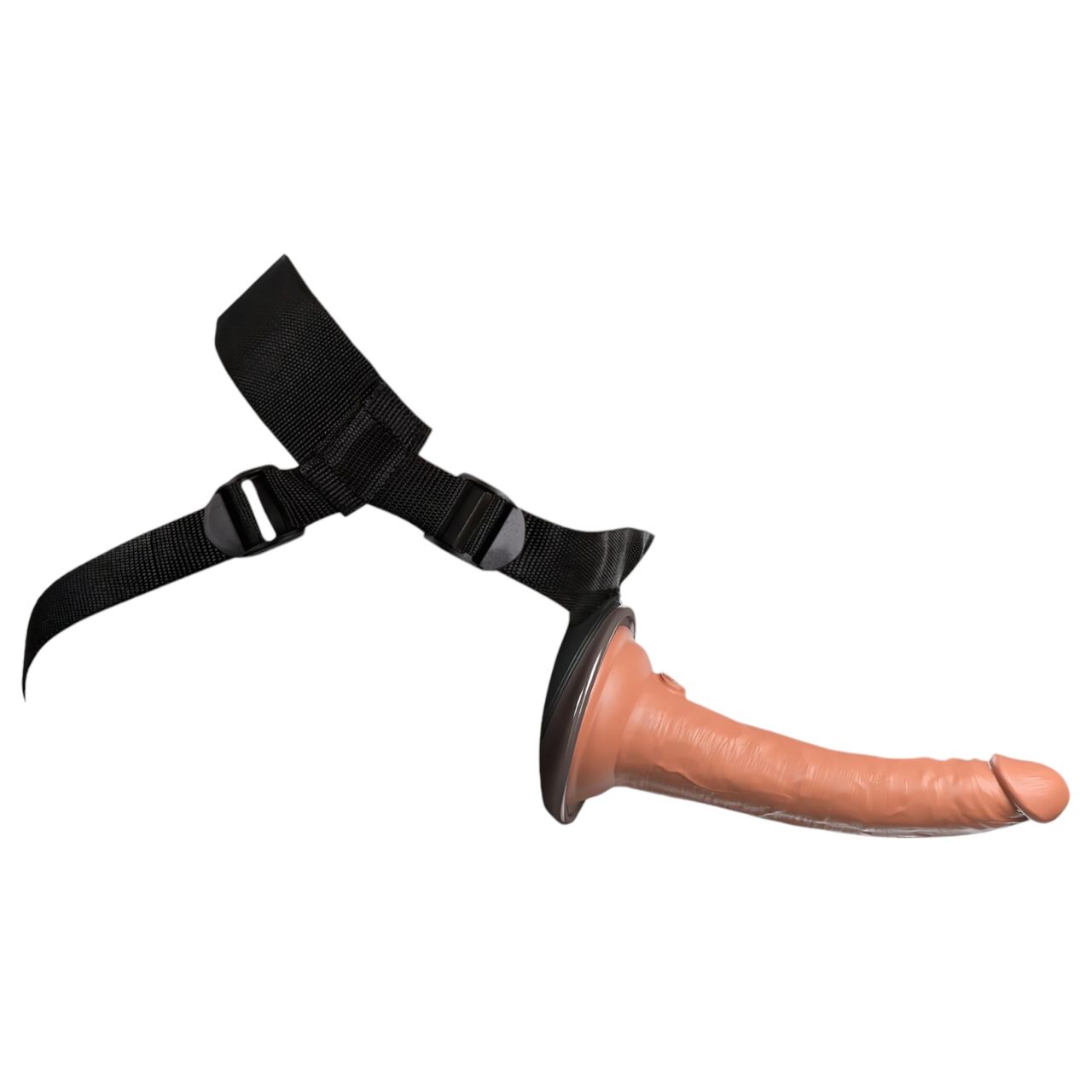 King Cock Elite Comfy - felcsatolható dildó hámmal (sötét testszínű) King Cock Elite Comfy - felcsatolható dildó hámmal (sötét testszínű)