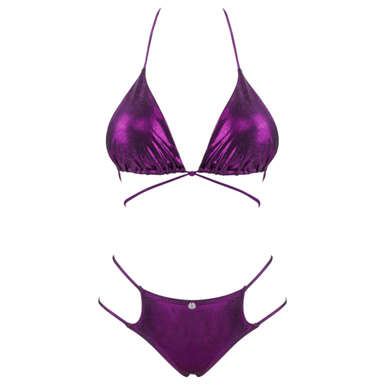 / Obsessive Balitta - fényes, nyakpántos bikini (lila)