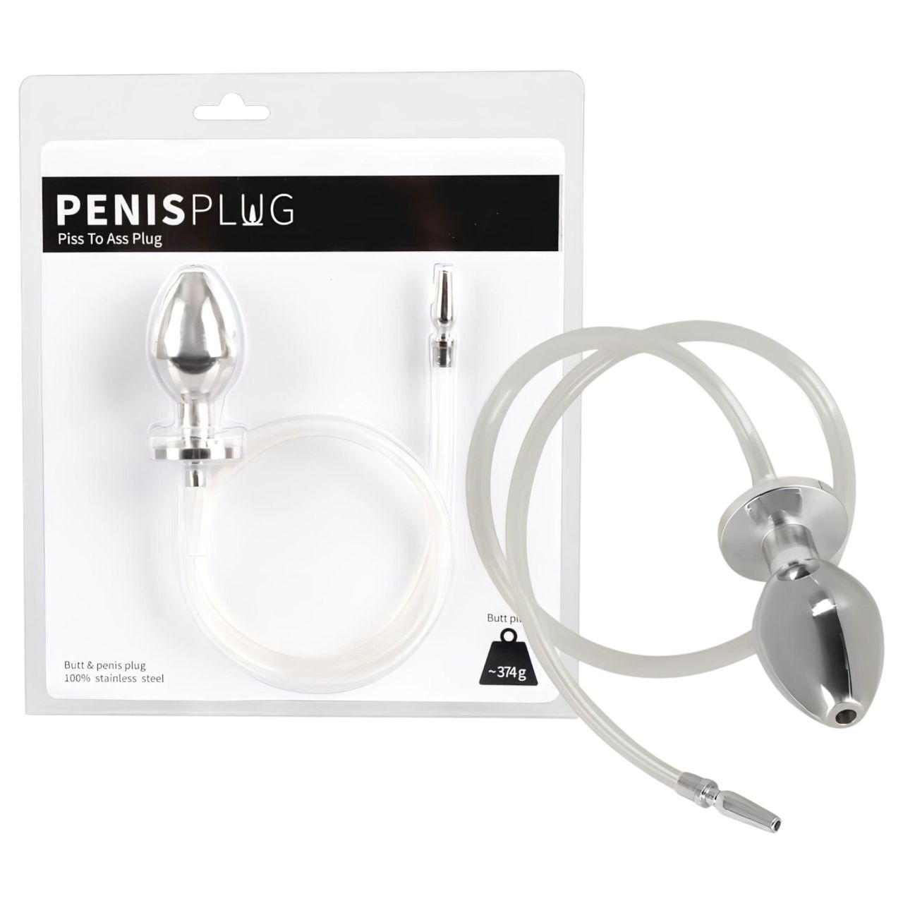 You2Toys - Piss to Ass Plug - üreges anál plug húgycső tágítóval