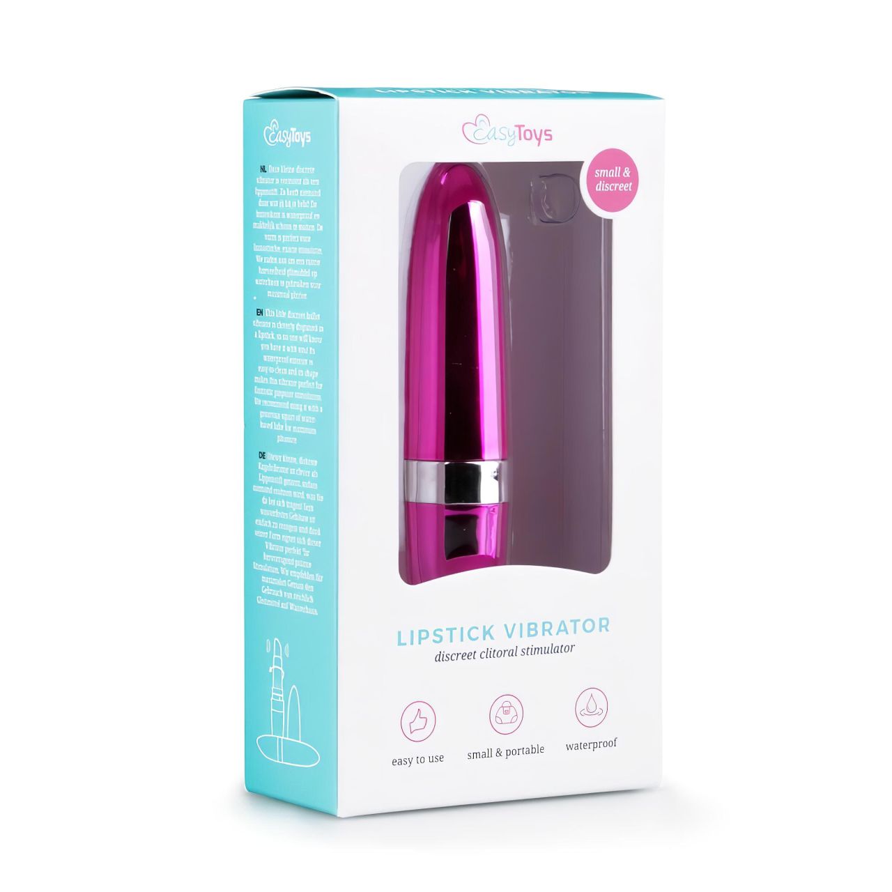 EasyToys Lipstick - vízálló rúzs vibrátor (pink)