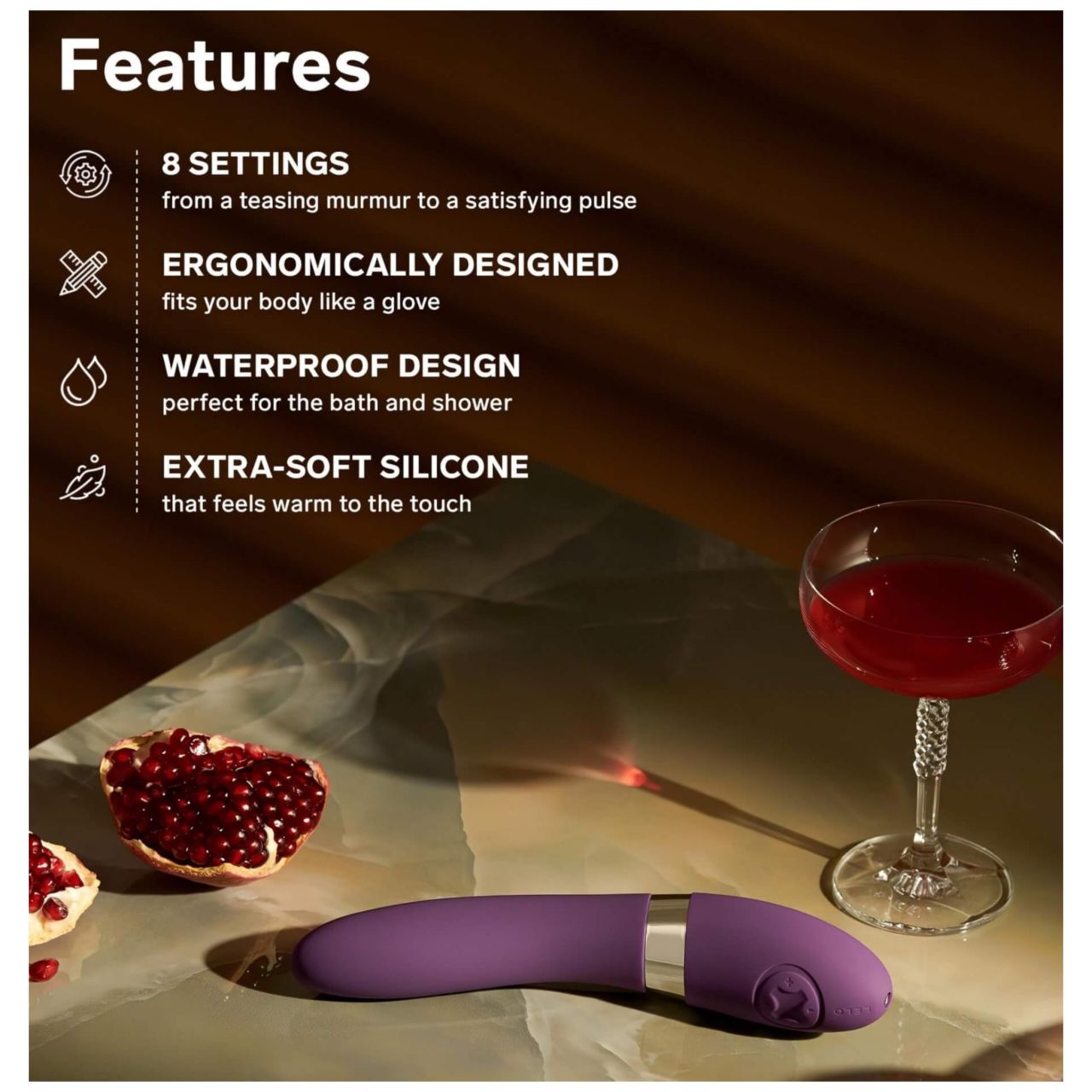 LELO Elise 2- deluxe vibrátor (lila) LELO Elise 2- deluxe vibrátor (lila)