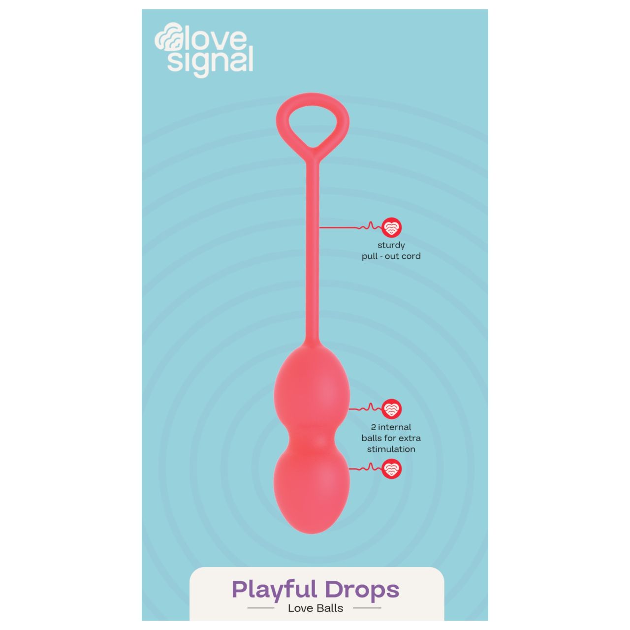 Dreamtoys Love Signal - gésagolyó duo (piros)